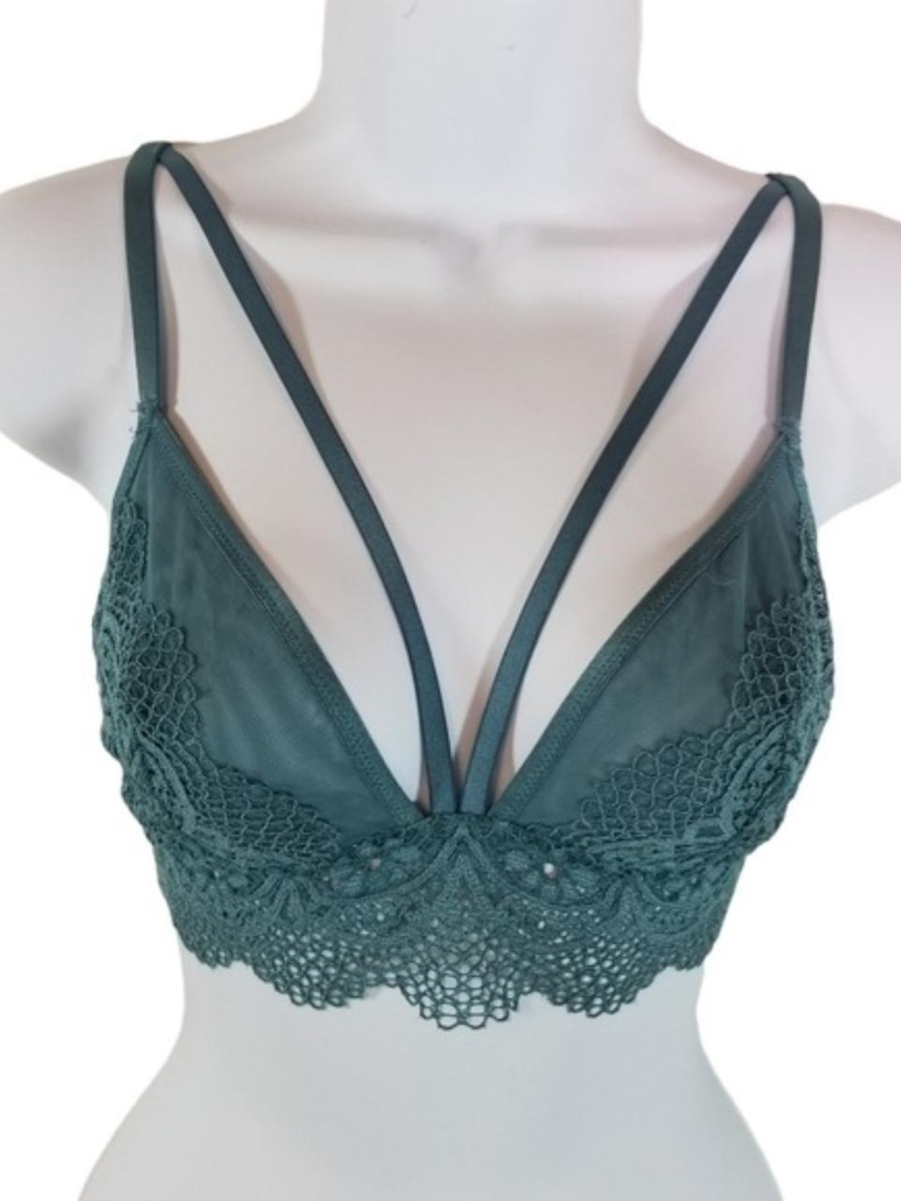 Victoria's Secret Teal Lace Strappy Bralette
